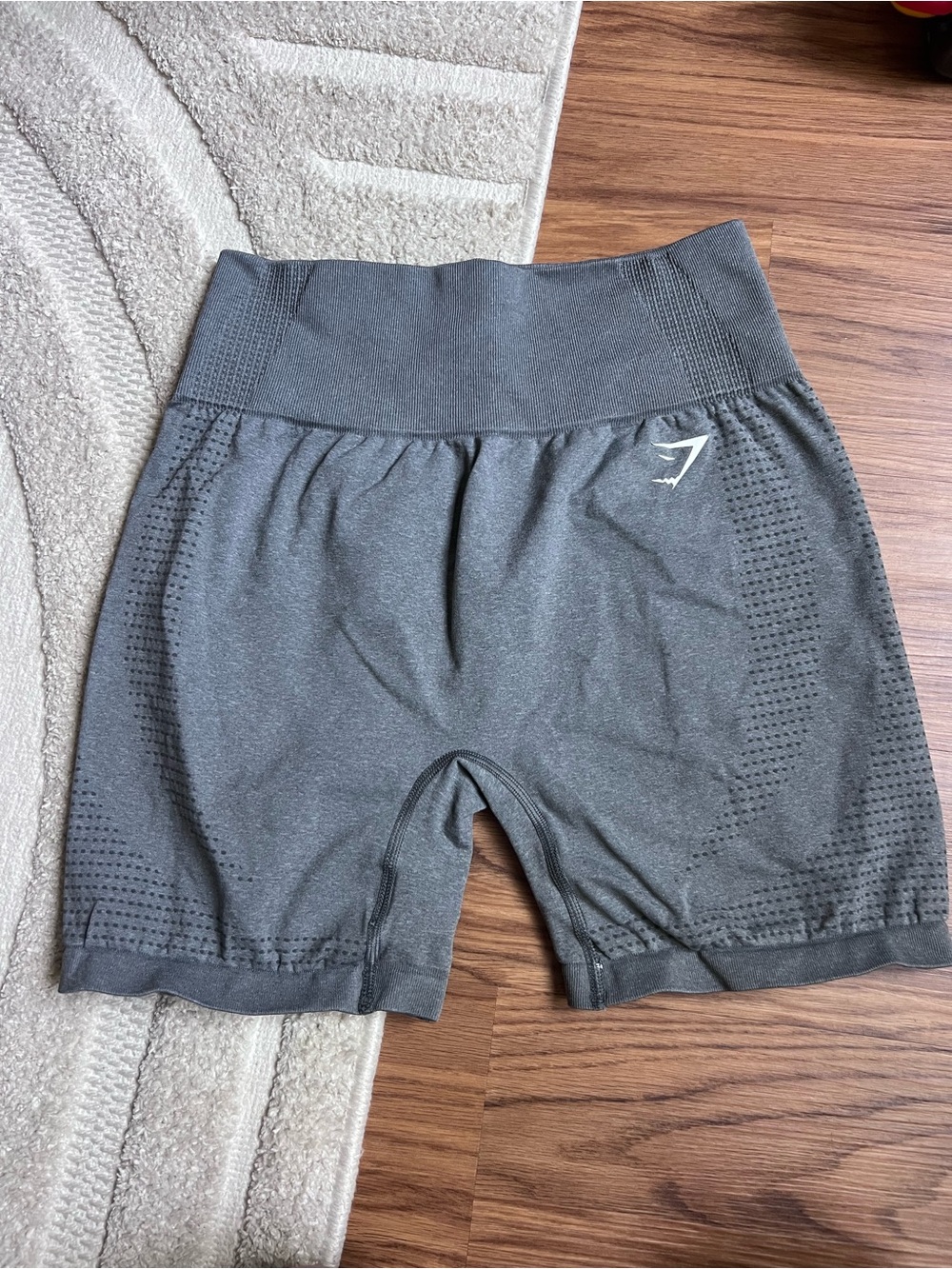 Women's High-Waist Gymshark Gray Seamless Performance Shorts
